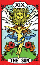The Sun tarot sticker