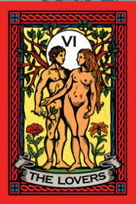 The Lovers tarot sticker