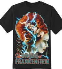 Electric Bride of Frankenstein's monster t-shirt