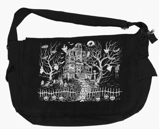 Vampire Freaks Haunted Mansion Messenger bag