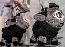 Vampire Freaks plush Black Sheep of the Family keychain 