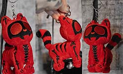 Vampire Freaks plush Murder Kitty keychain