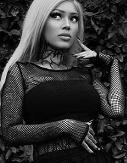 Vampire Freaks Moonshade fishnet ladies' long sleeve thumbholes top