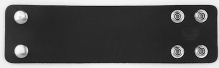 Mascorro leather plain wide wristband